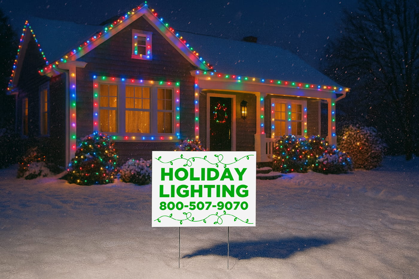 1 Color Yard Signs
