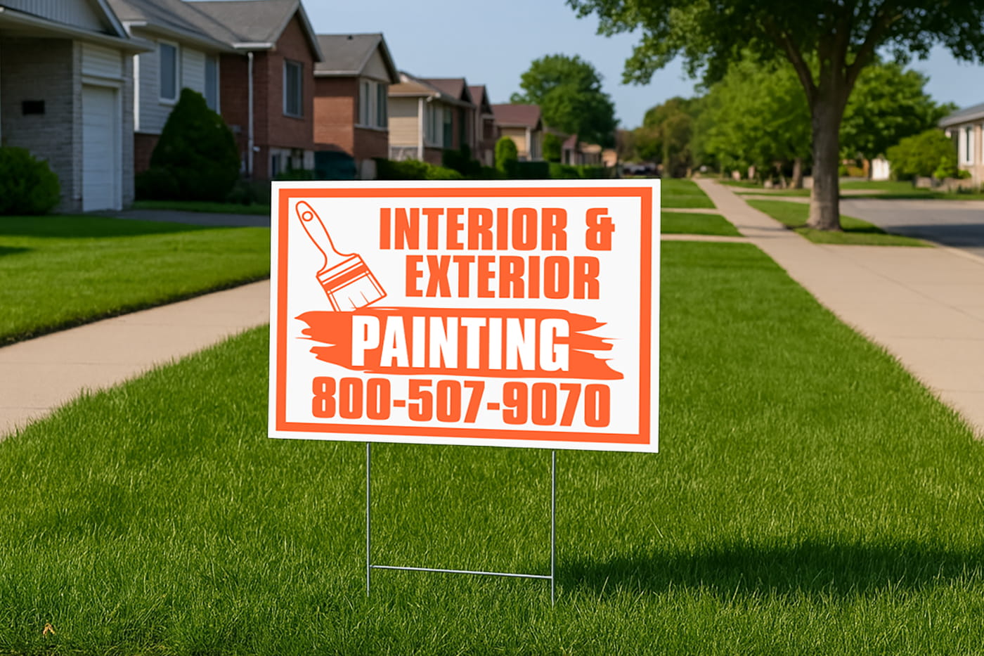 1 Color Yard Signs