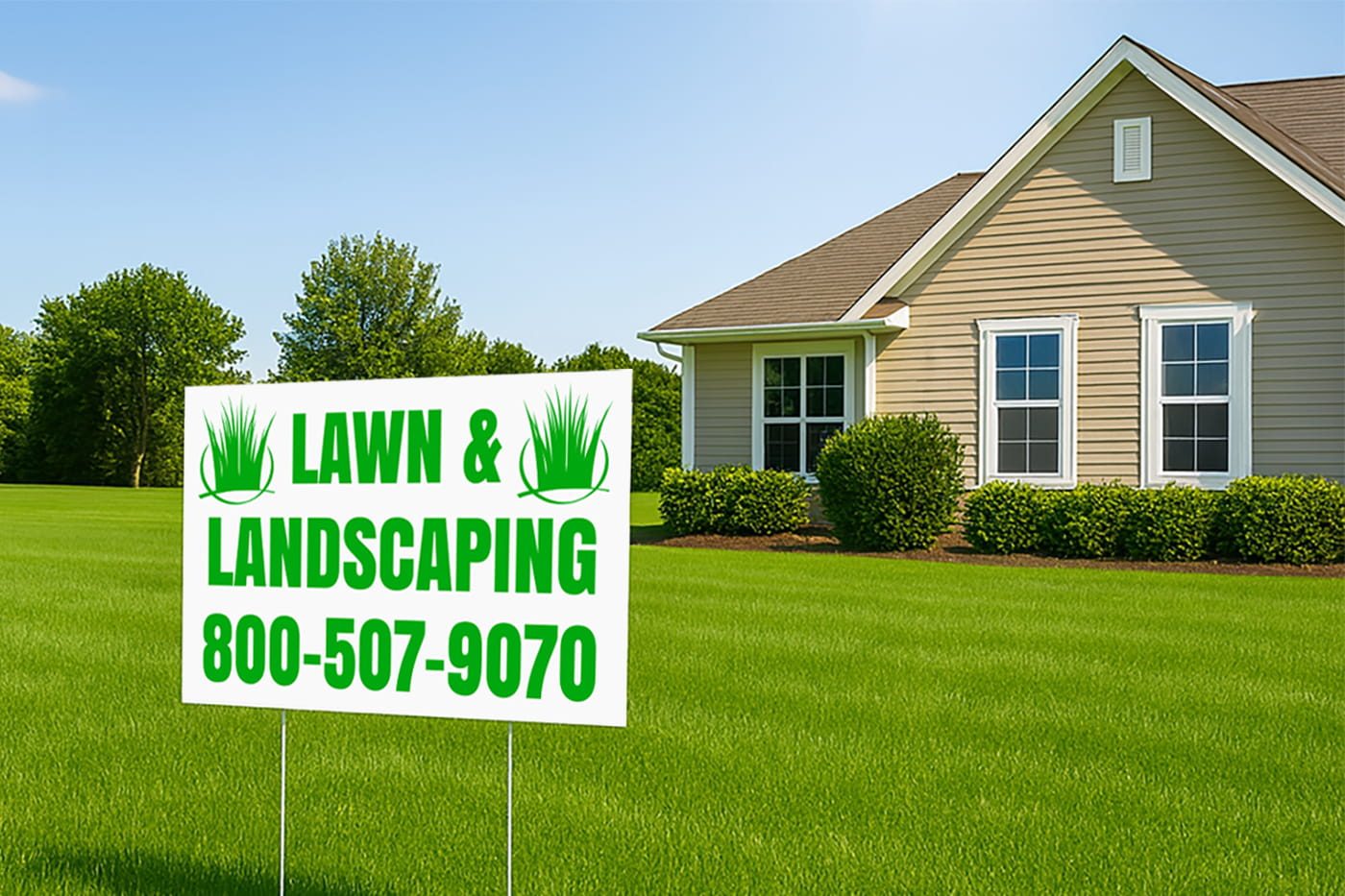 1 Color Yard Signs