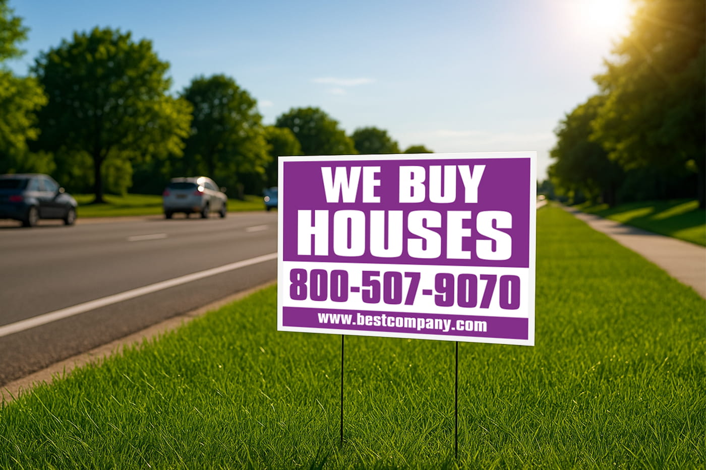 1 Color Yard Signs