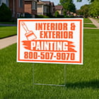 1 Color Yard Signs