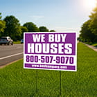 1 Color Yard Signs