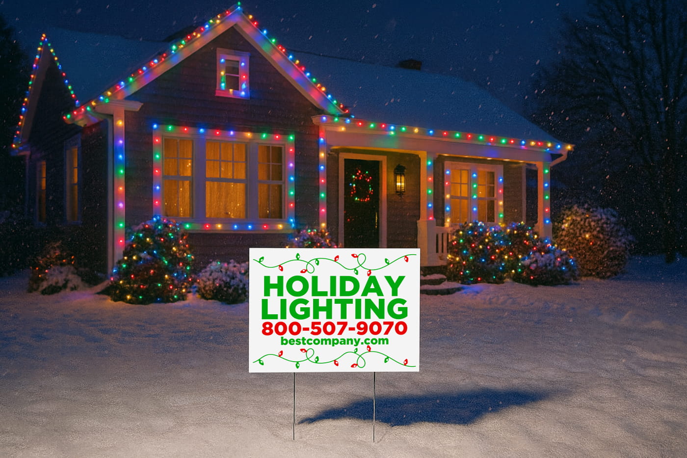 2 Color Yard Signs