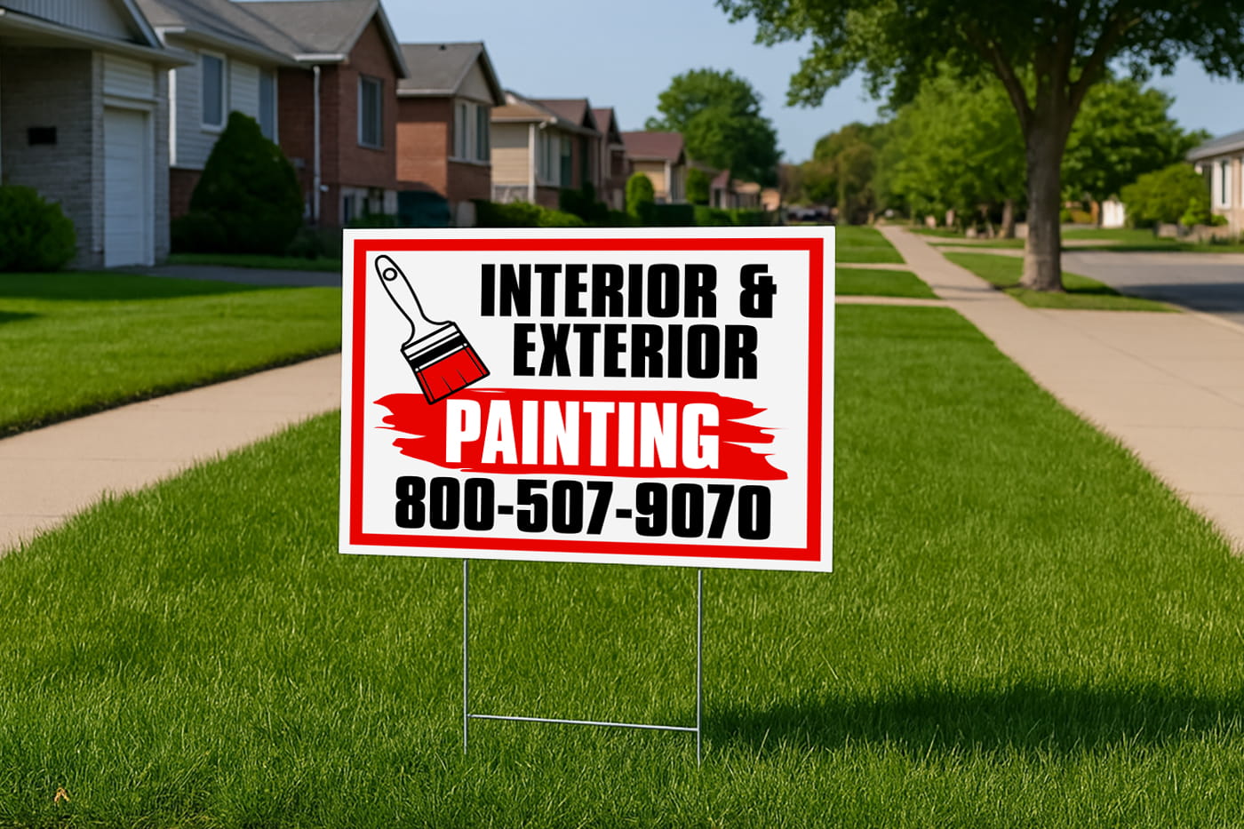 2 Color Yard Signs