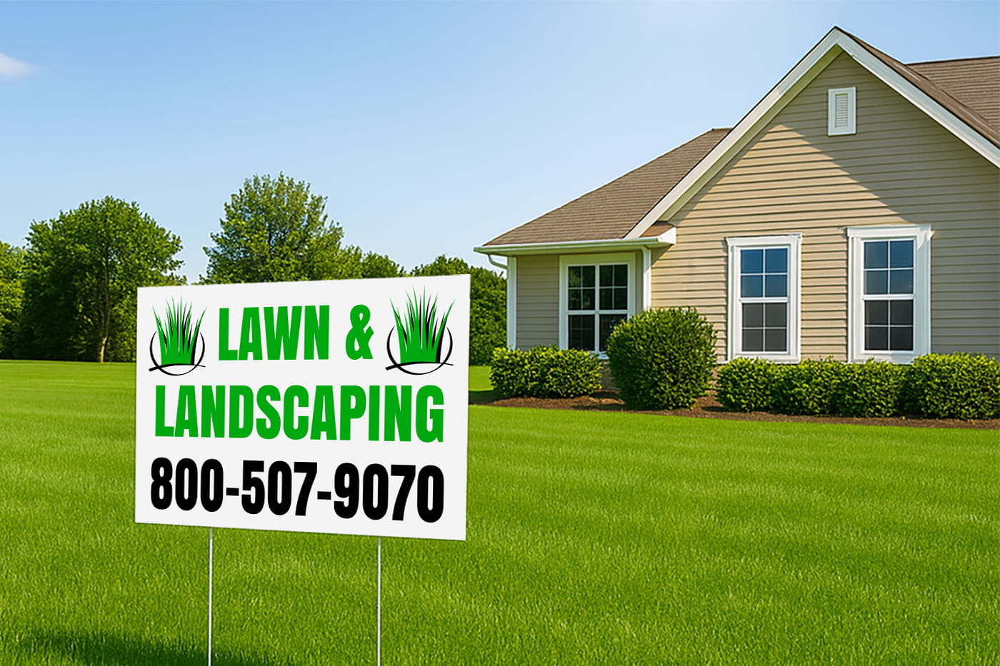 2 Color Yard Signs