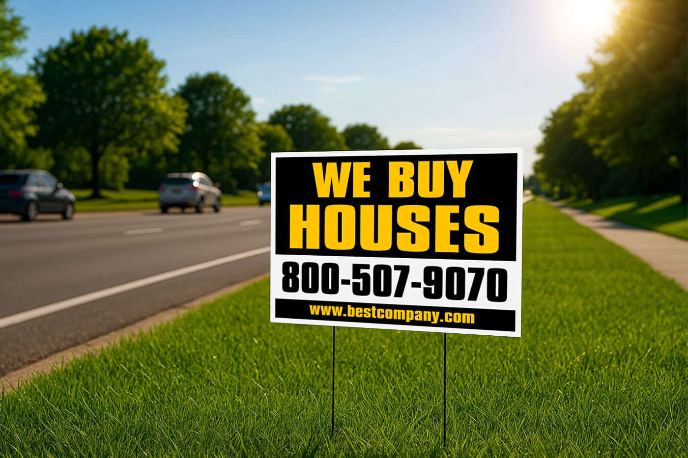 2 Color Yard Signs