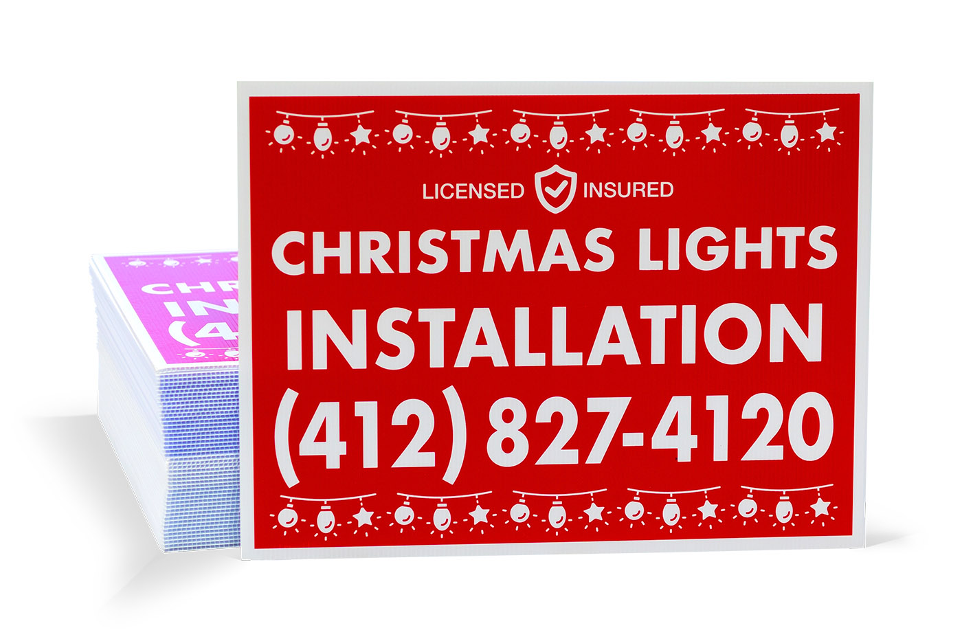 Christmas Lights Signs