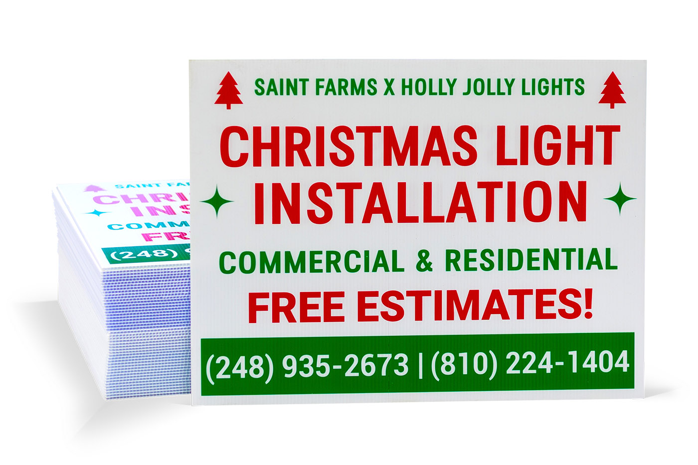Christmas Lights Signs