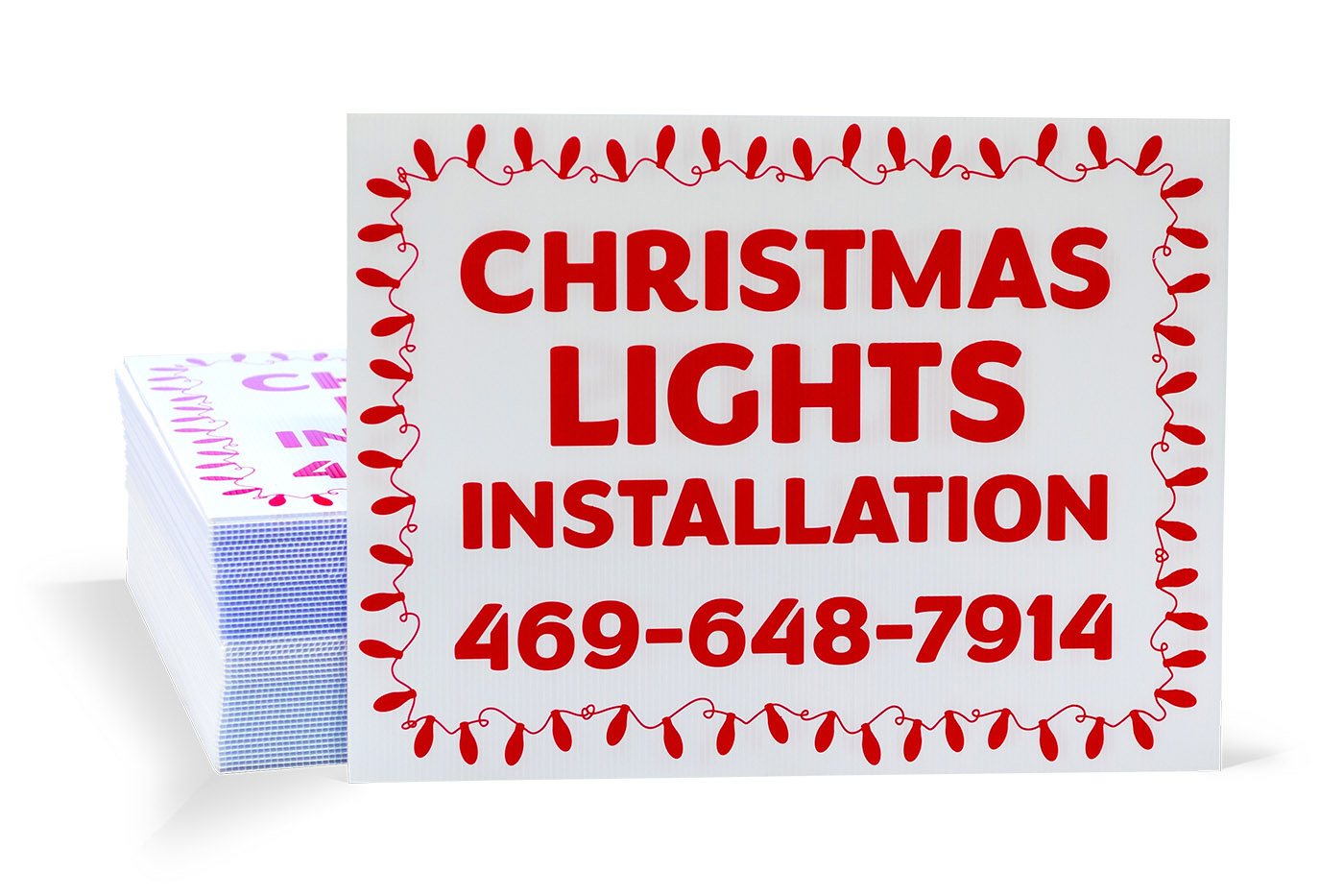 Christmas Lights Signs