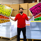 Fluorescent Yard Signs