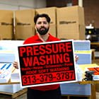 Fluorescent Yard Signs