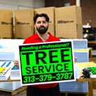 Fluorescent Yard Signs