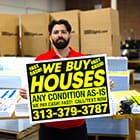 Fluorescent Yard Signs